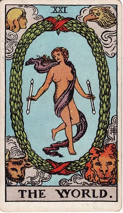 Мир — The World tarot card (Rider–Waite–Smith)